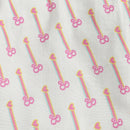 Barbie White Printed Co-Ord Set BAISET0003
