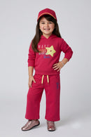 Barbie Hot Pink Hoodie & Wide-Leg Pants Co-ord Set BAISET0035