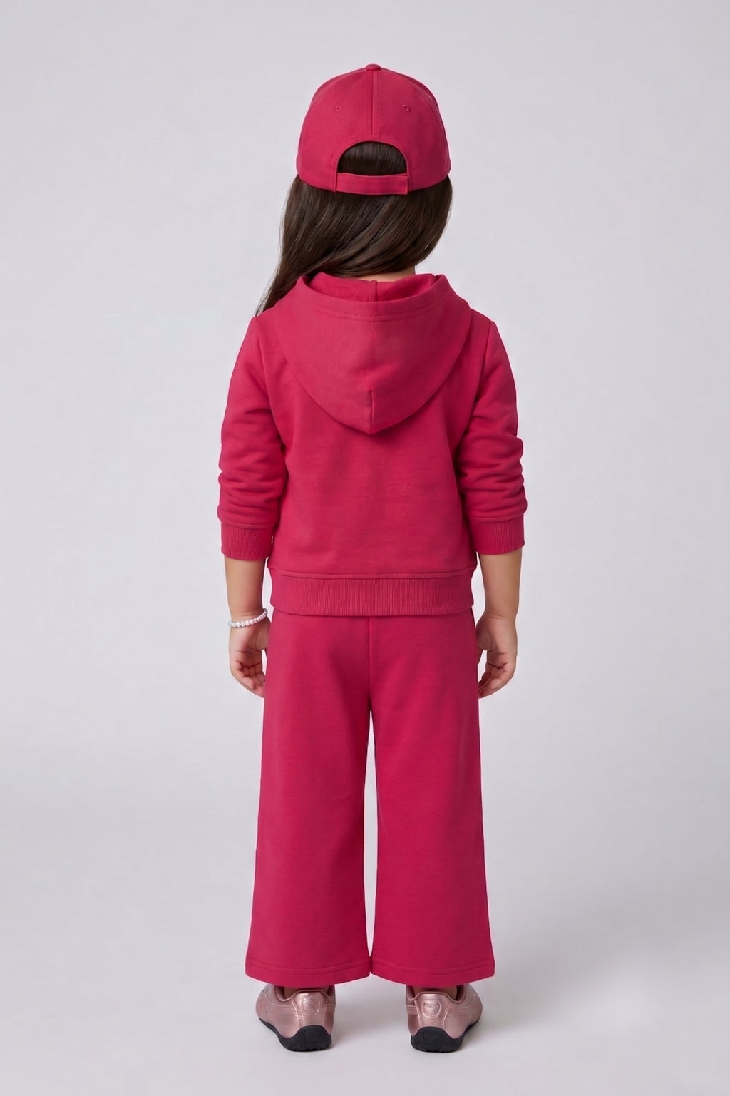 Barbie Hot Pink Hoodie & Wide-Leg Pants Co-ord Set BAISET0035
