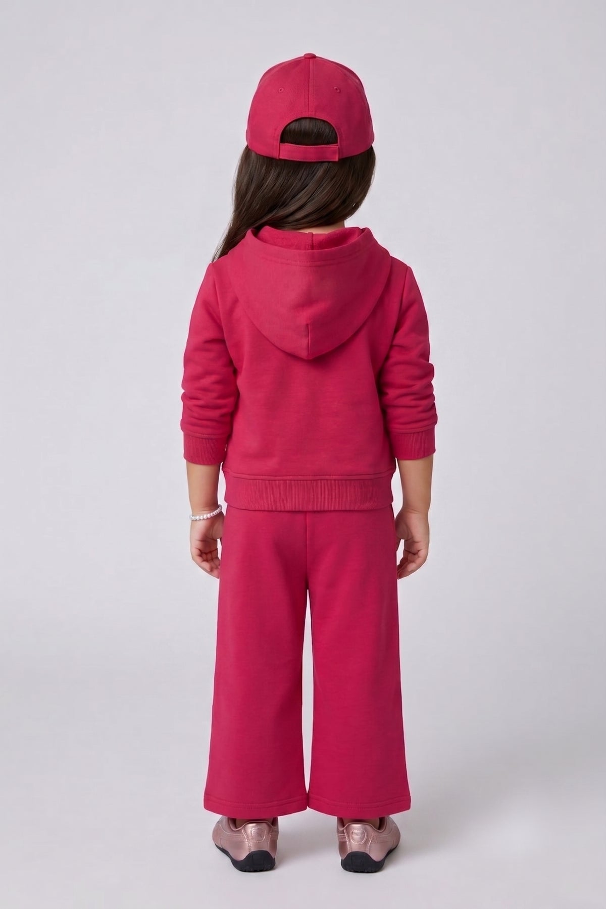 Barbie Hot Pink Hoodie & Wide-Leg Pants Co-ord Set BAISET0035