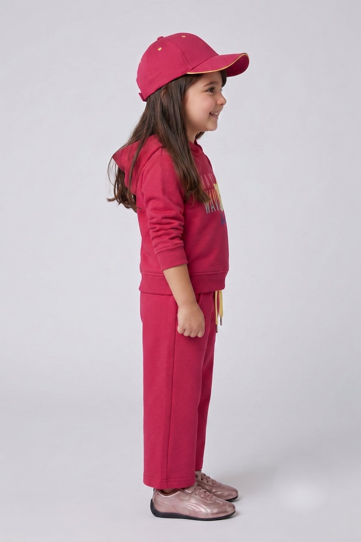 Barbie Hot Pink Hoodie & Wide-Leg Pants Co-ord Set BAISET0035