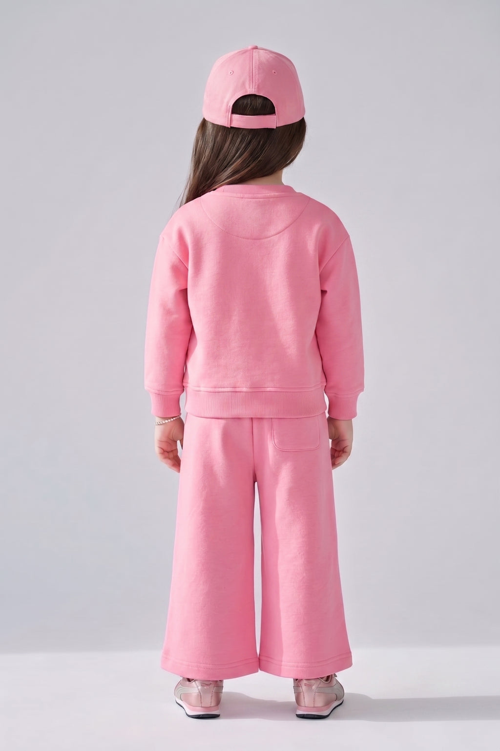 Barbie Flamingo Pink Graphic Sweatshirt & Wide-Leg Pants Co-ord Set BAISET0036