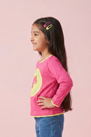Dark Pink “Barbie Vibes” Printed Top BAITP0001