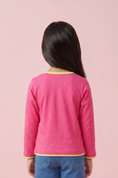 Dark Pink “Barbie Vibes” Printed Top BAITP0001