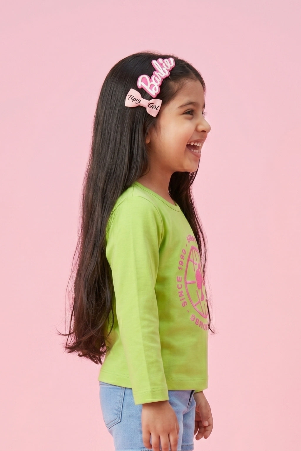Green Barbie Graphic Top BAITP0007
