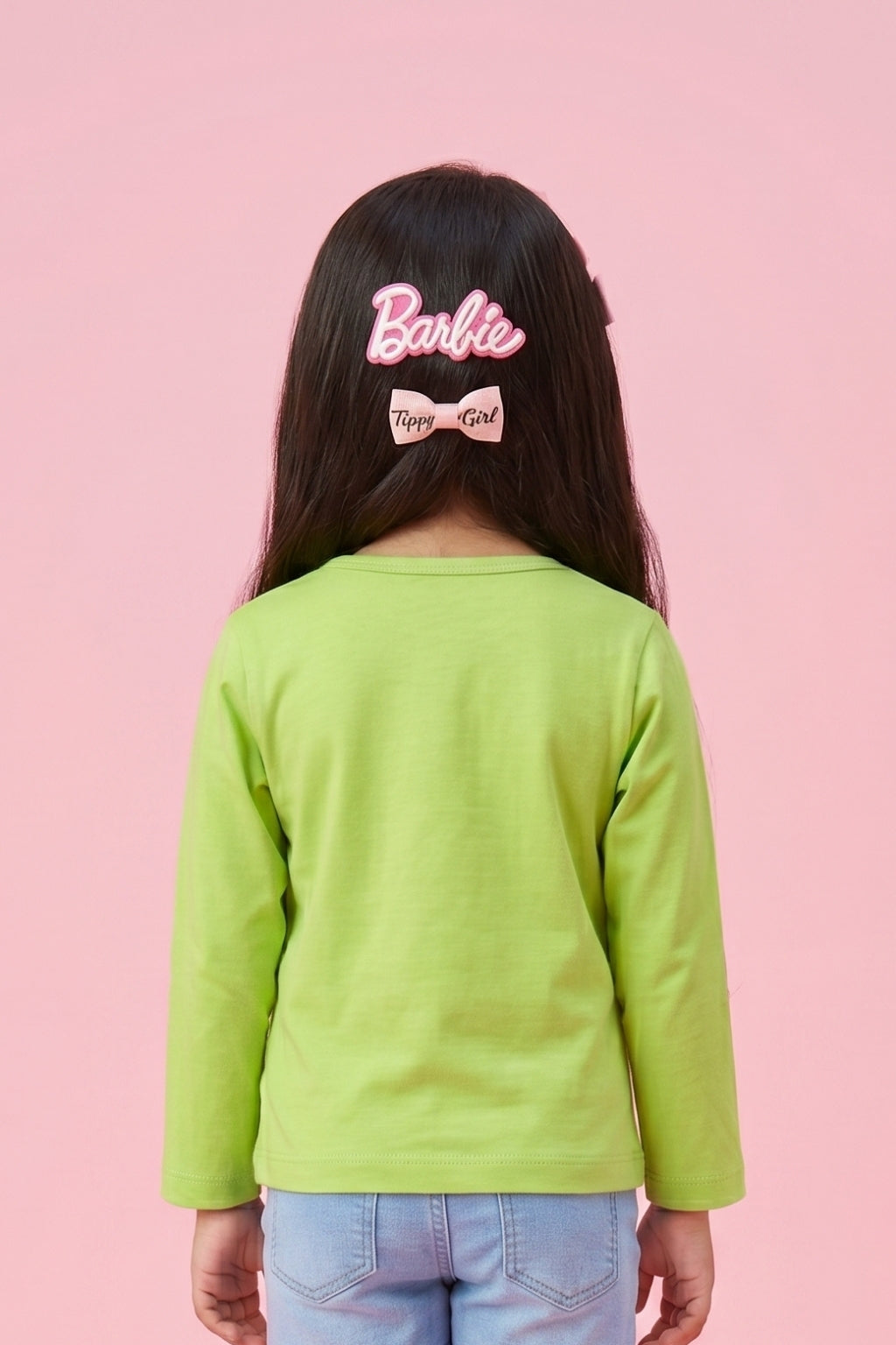 Green Barbie Graphic Top BAITP0007