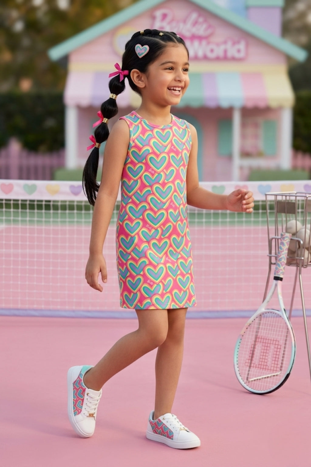 Barbie Round Neck Sleeveless Fitted Midi BAM1105