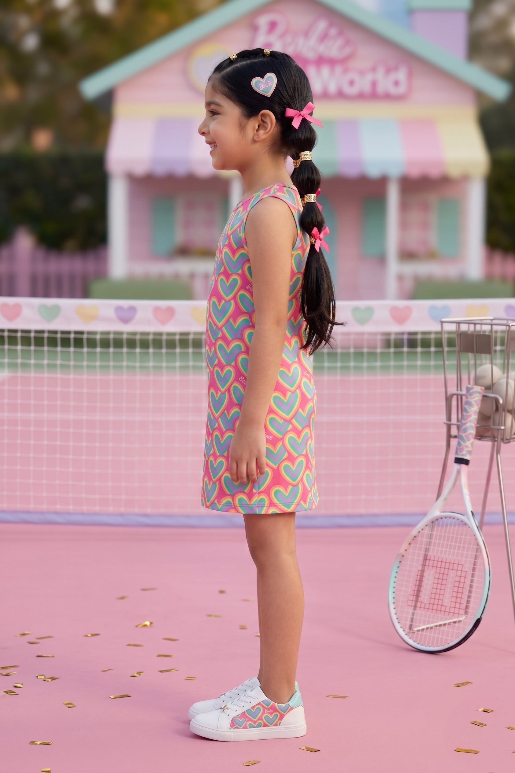 Barbie Round Neck Sleeveless Fitted Midi BAM1105