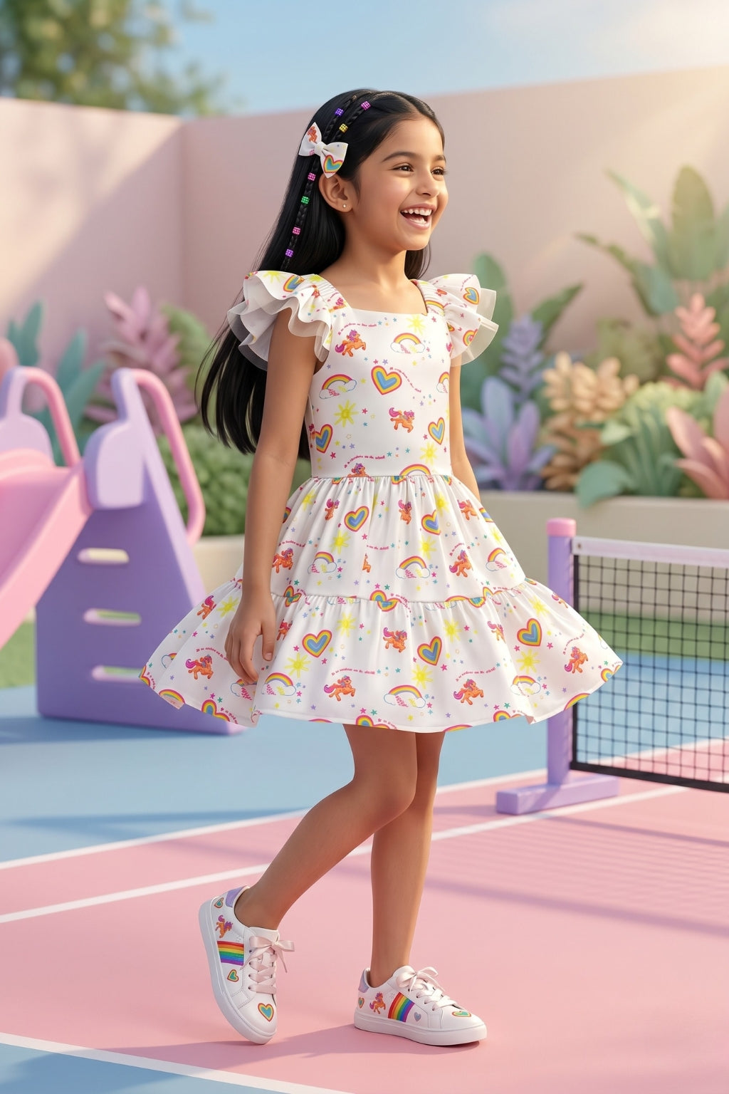 Barbie Strap Midi Frill & Cuff MidI BAM1106