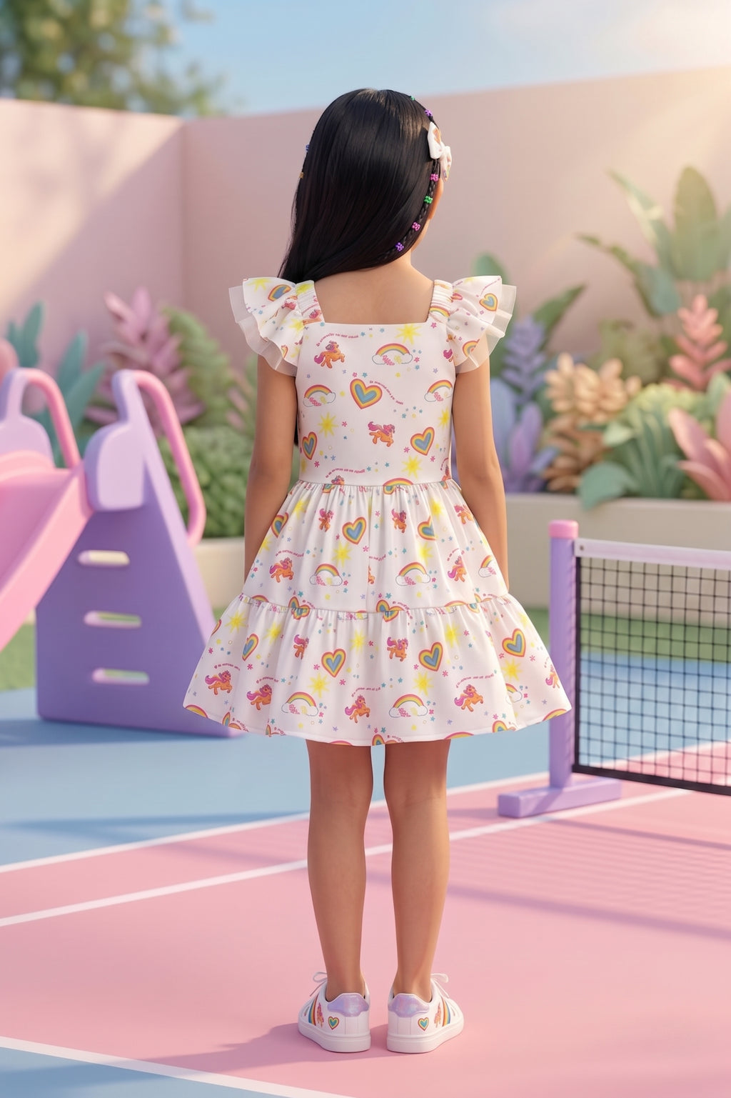 Barbie Strap Midi Frill & Cuff MidI BAM1106