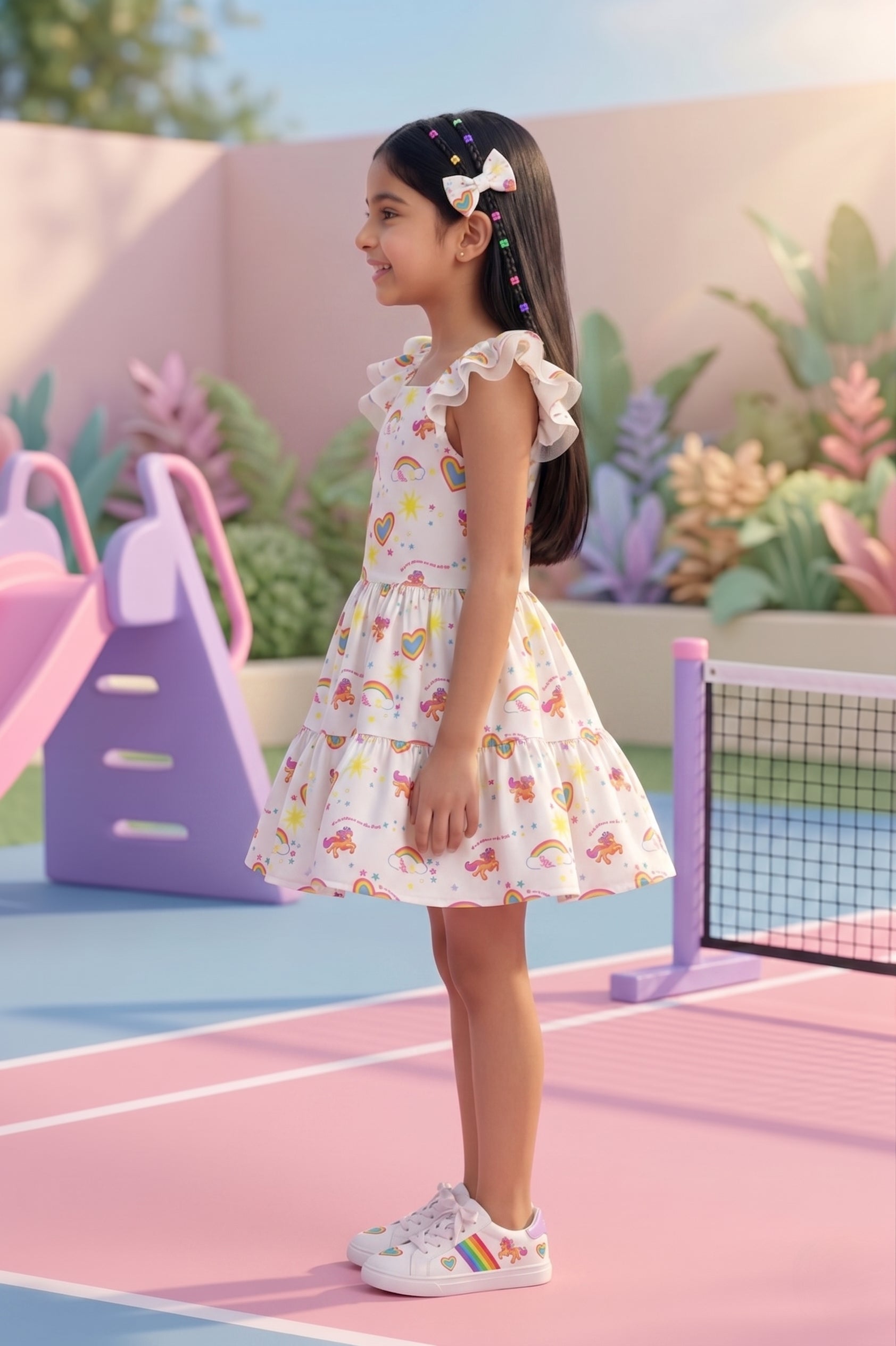 Barbie Strap Midi Frill & Cuff MidI BAM1106