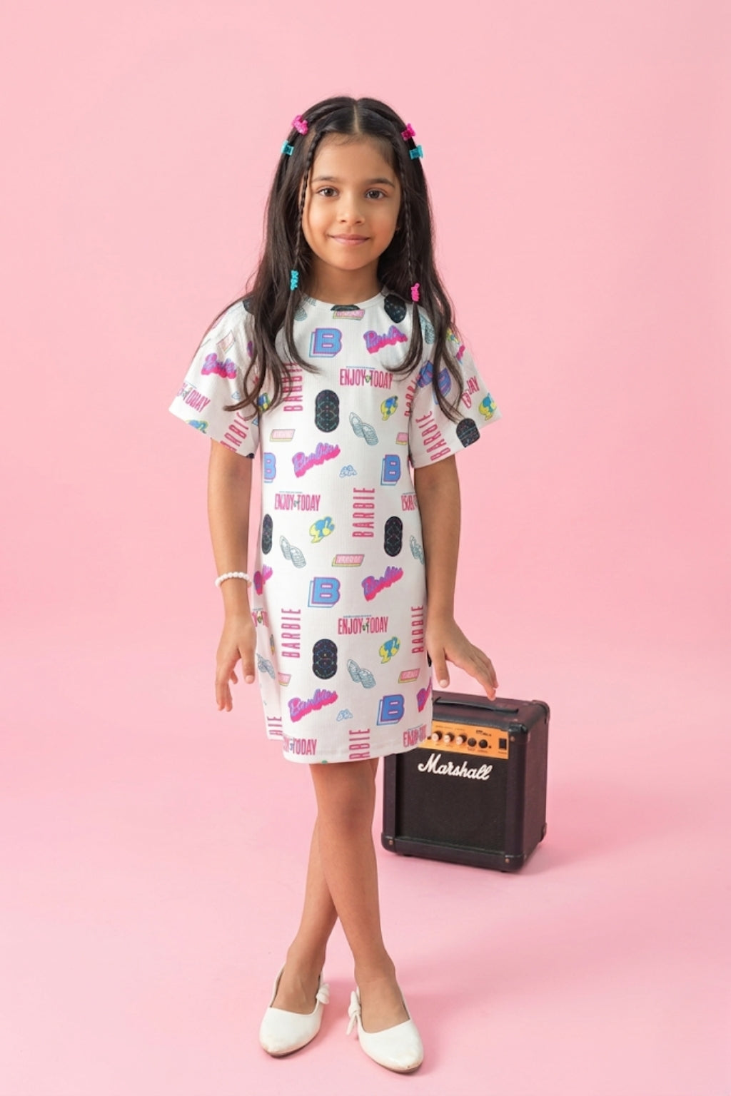 Barbie Printed Midi Dress BAM1108