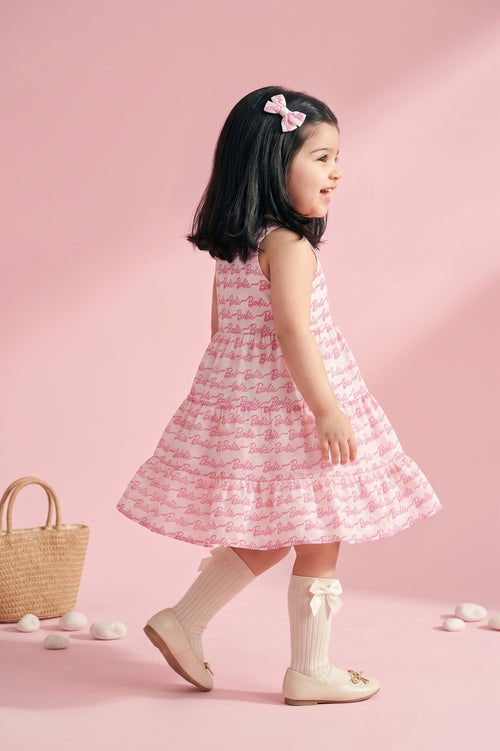 Barbie Spaghetti Strap Calf Length Midi Dress BAM1109