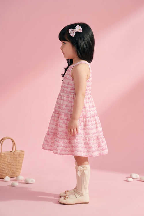 Barbie Spaghetti Strap Calf Length Midi Dress BAM1109