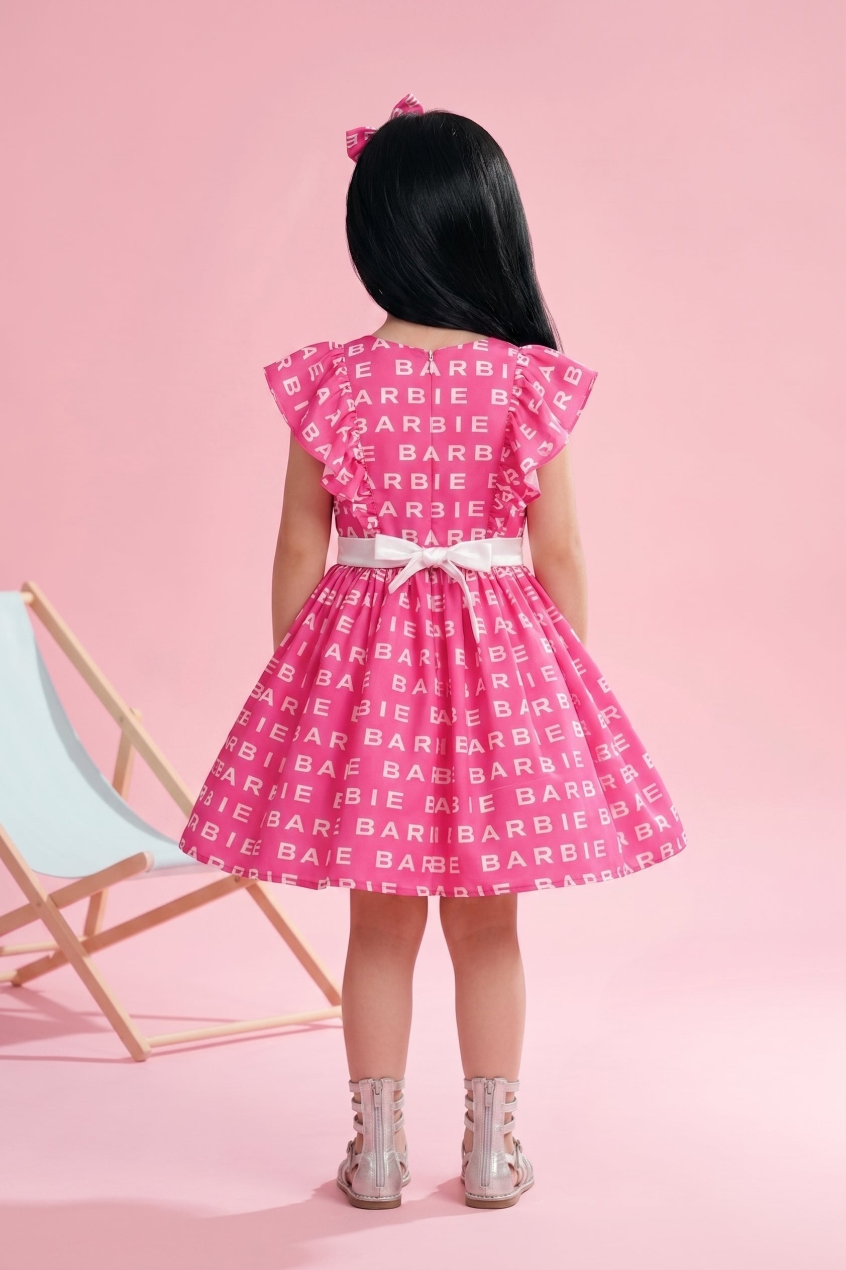 Barbie Logo Printed Pink Midi BAM1113