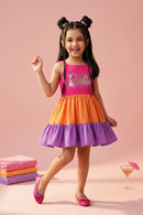 Barbie Spaghetti Strap 3-Layered Midi BAM1120
