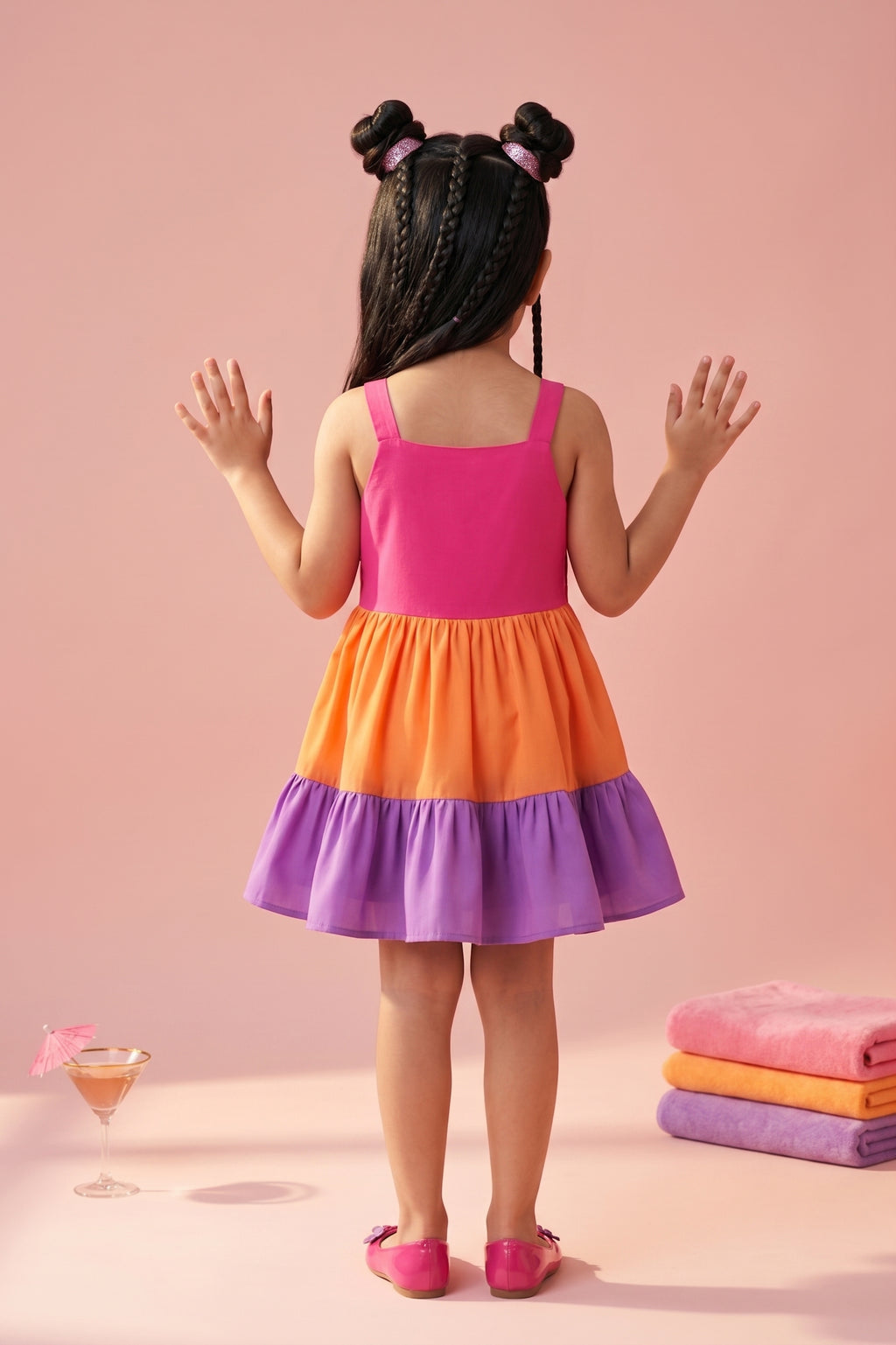 Barbie Spaghetti Strap 3-Layered Midi BAM1120