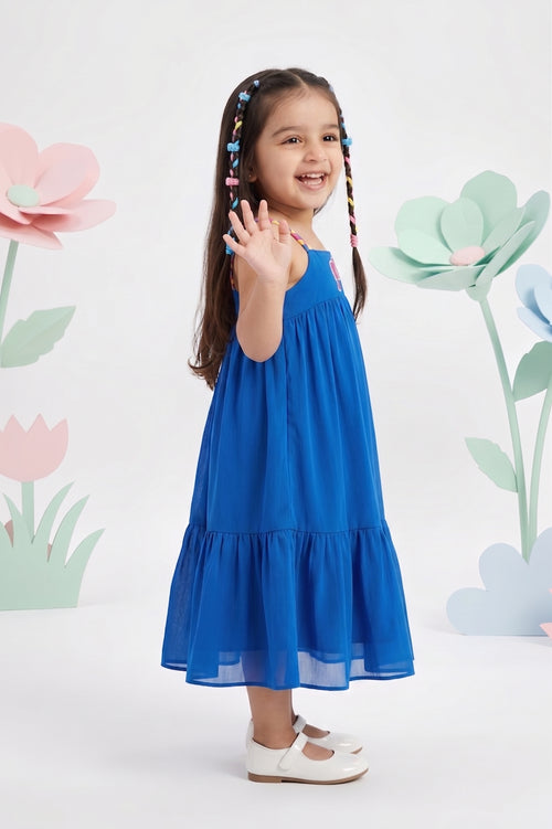 Barbie Spaghetti Neck Midi Dress BAM1124