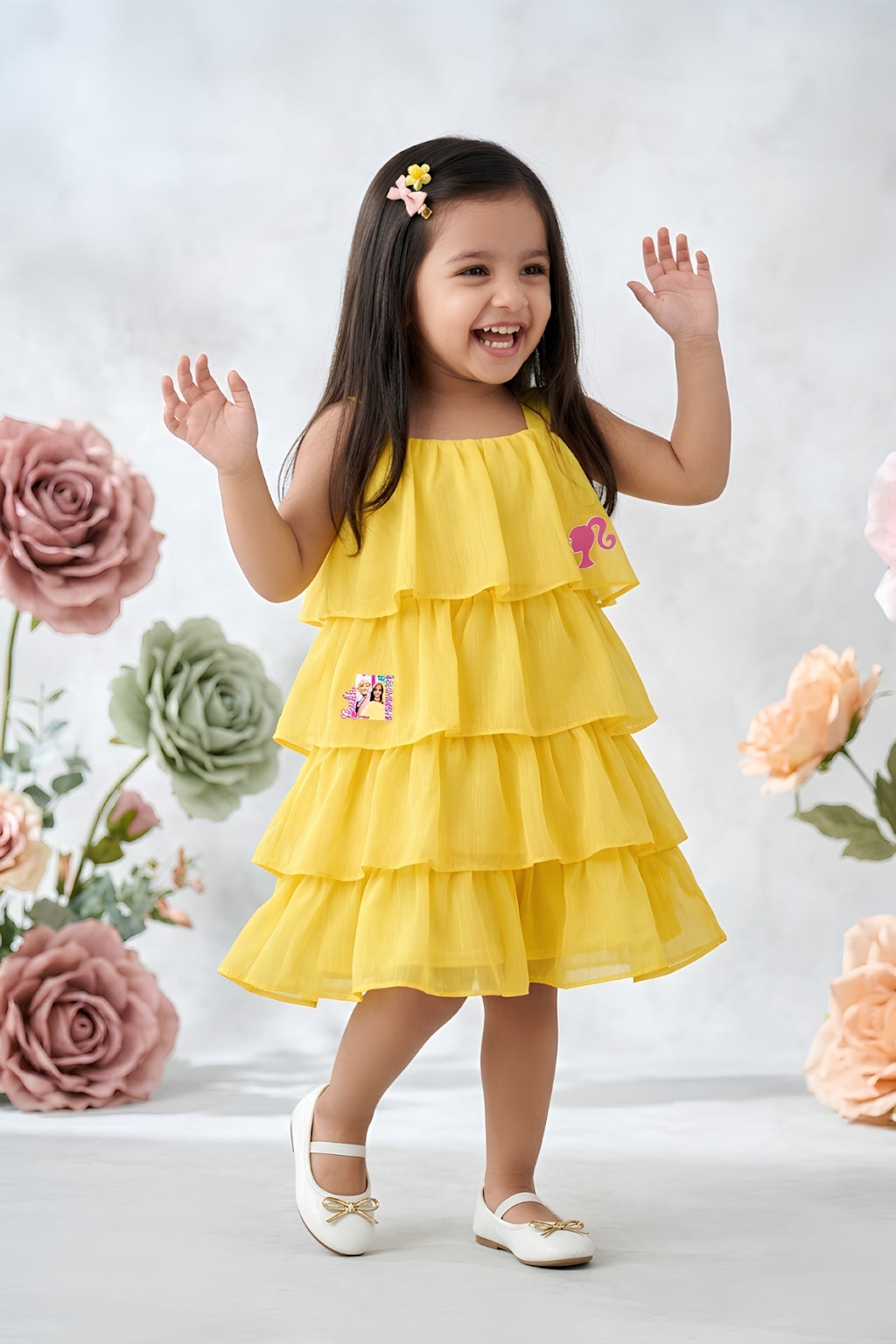 Barbie Spaghetti Neckline Layered Midi Layered BAM1127