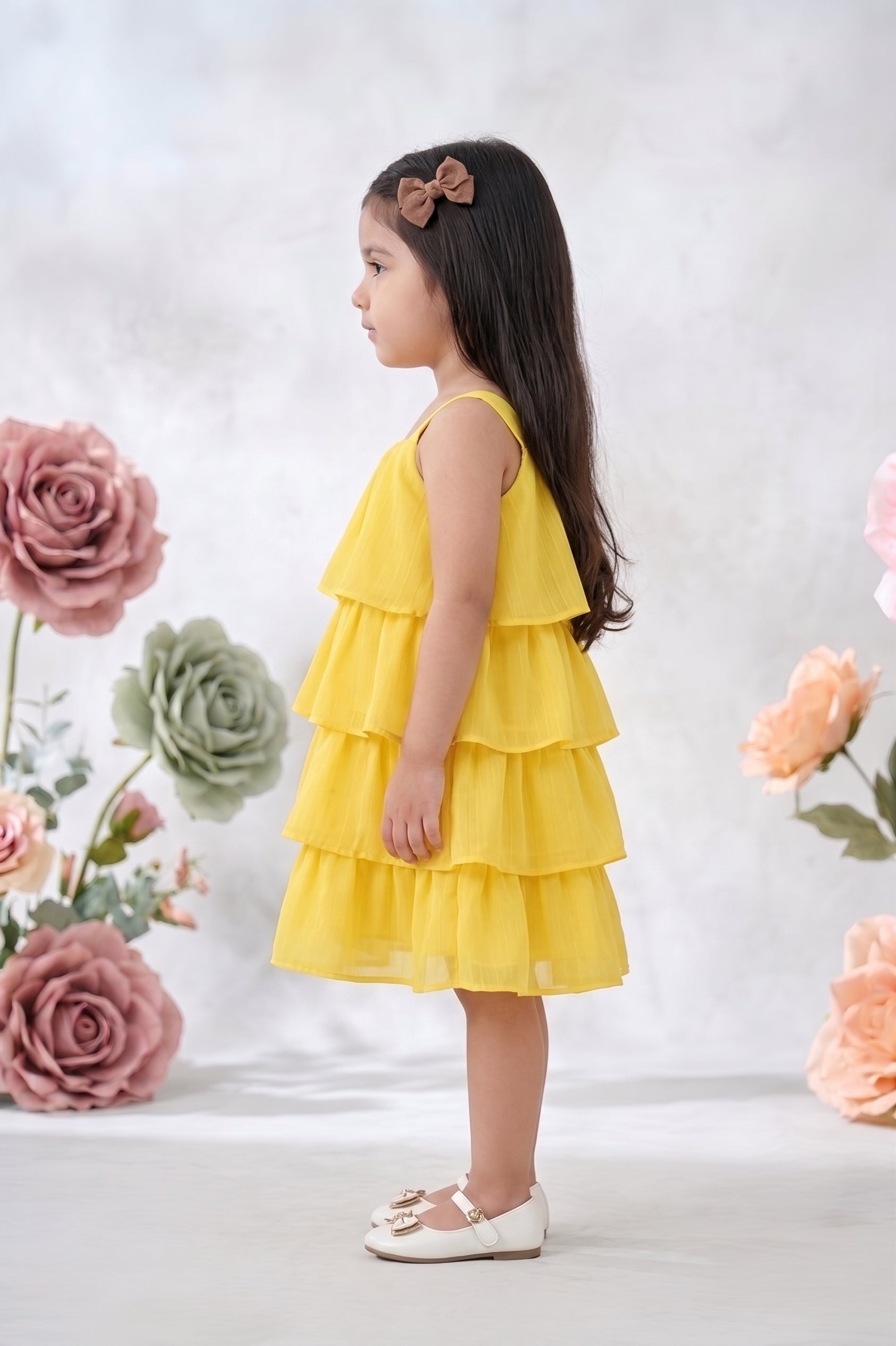 Barbie Spaghetti Neckline Layered Midi Layered BAM1127