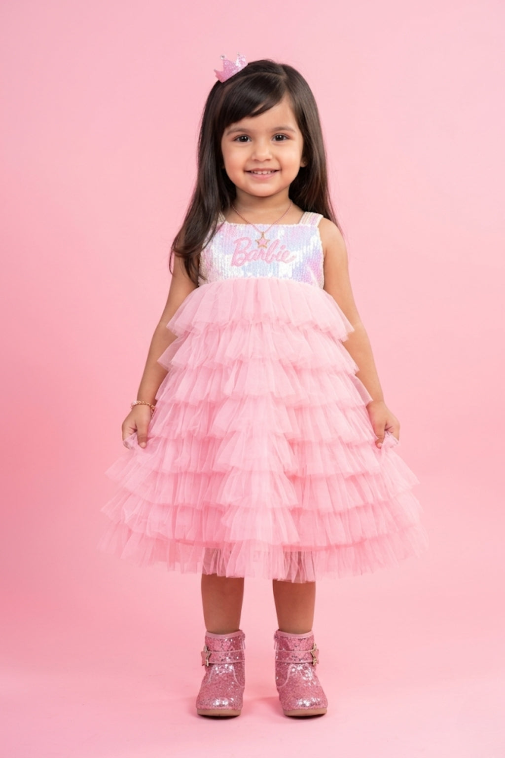 Barbie 3/4 Length Midi Party Dress BAM1128