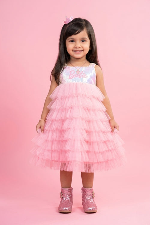 Barbie 3/4 Length Midi Party Dress BAM1128
