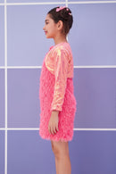 Girls Barbie Sequin Jacket Dress BAM1155