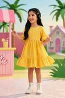 Barbie Printed Boat Neck Midi BAM1191