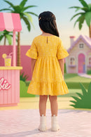 Barbie Printed Boat Neck Midi BAM1191