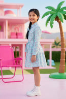 Barbie Girl Sea Green Printed Shirt Dress BAM1239