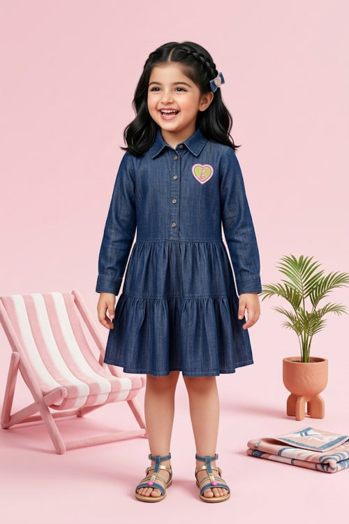 Barbie Navy Blue Denim Dress BAM1252
