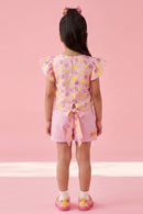 Barbie Pink Fruits Printed Top and Shorts BASET388