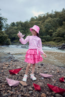Barbie Girl Pink Layered Party Dress – Premium Kidswear India