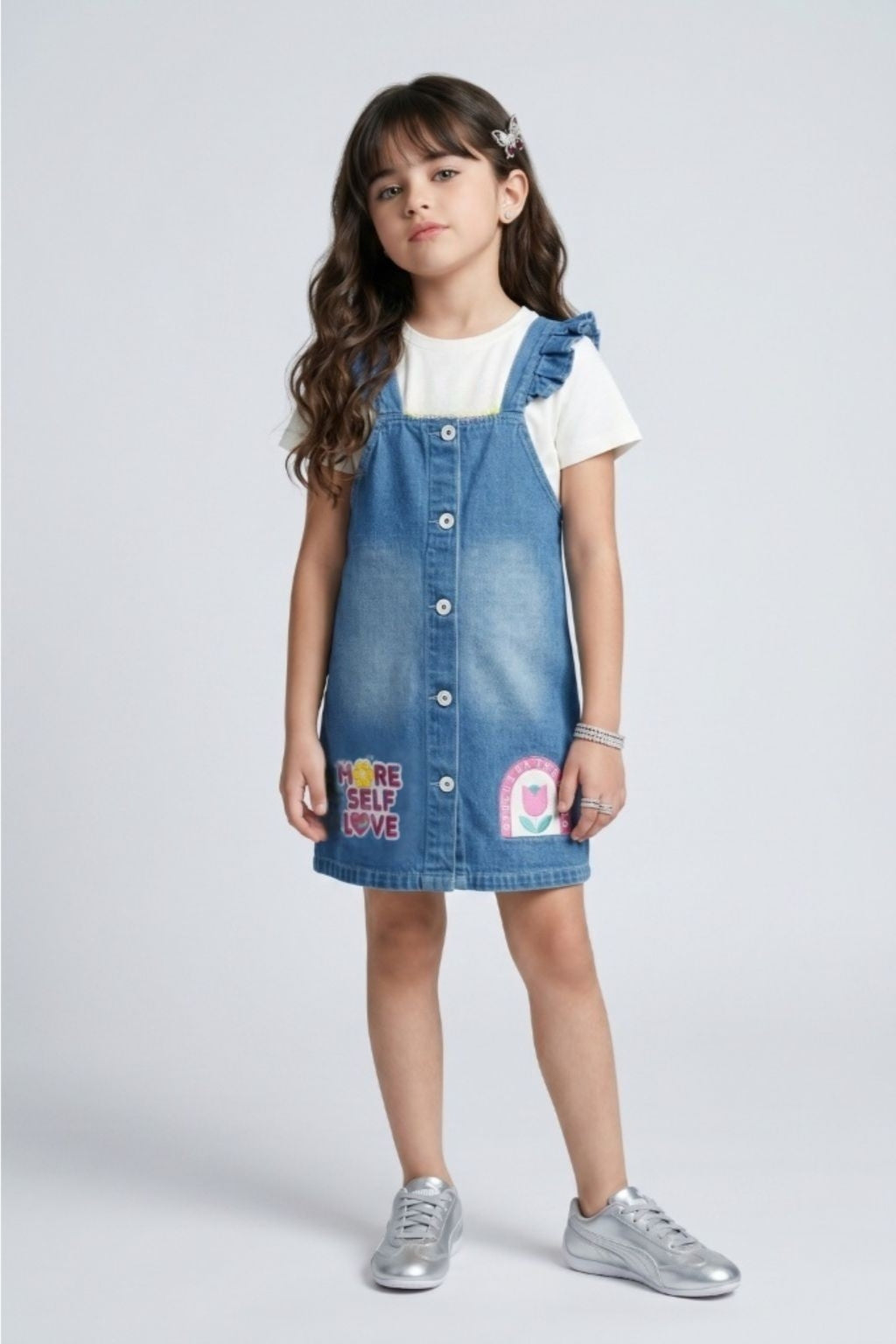 Light Blue Denim Dungaree D200