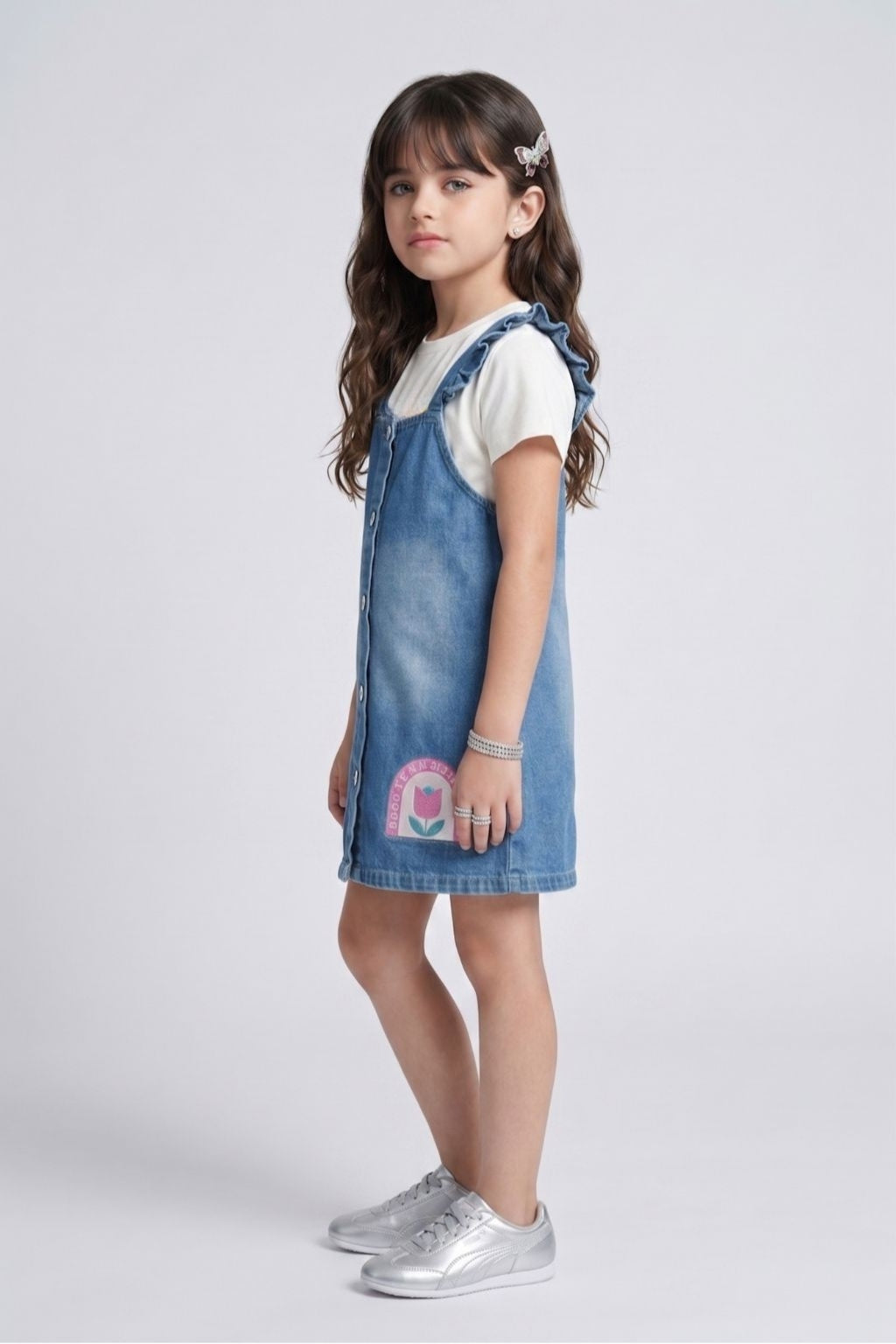 Light Blue Denim Dungaree D200