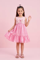 Sleeveless Shimmer Flare Dress F615