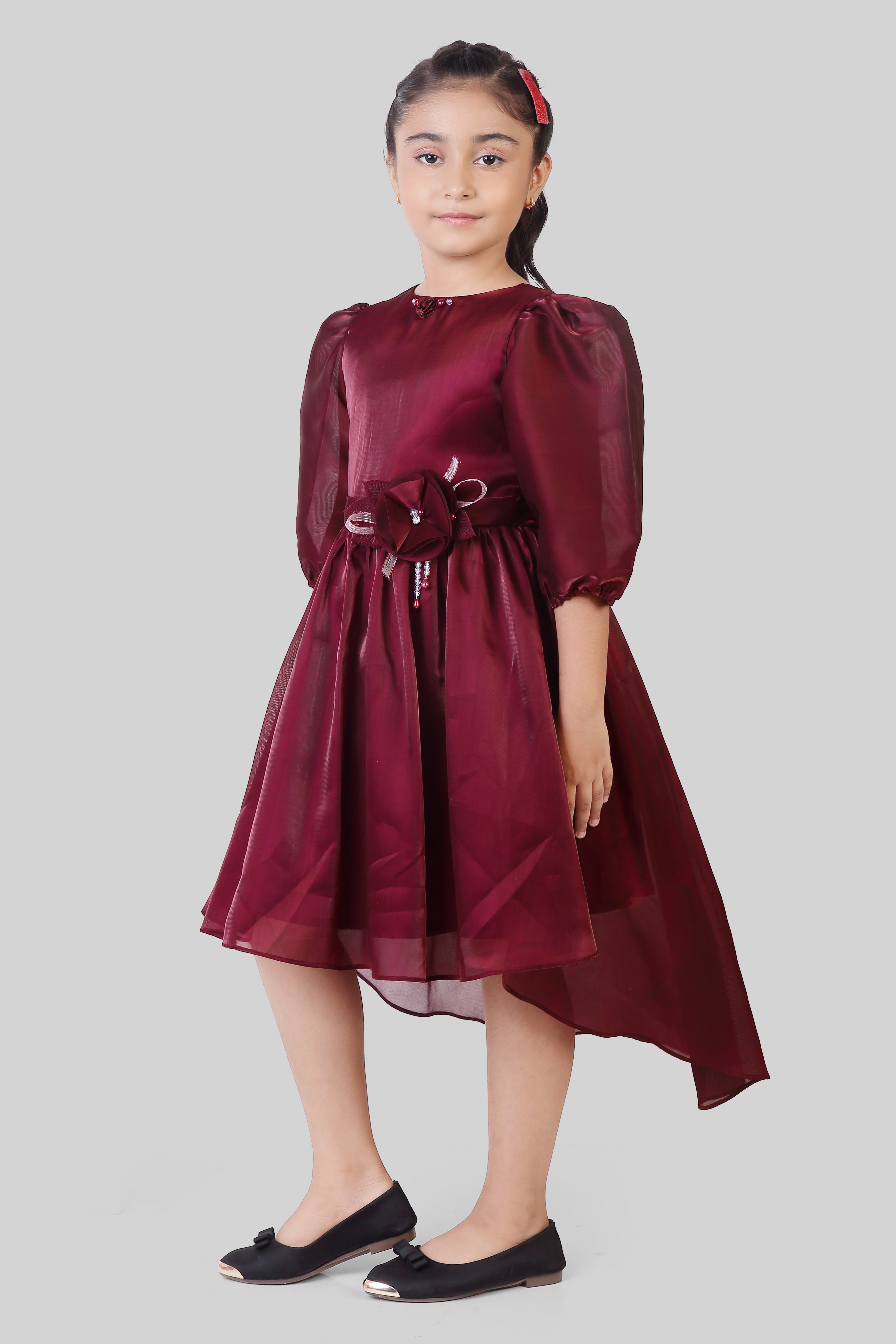 Tiny Girl Wine Party Frock for Girls – Premium Kids Fashion India