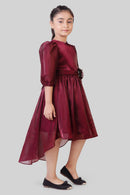 Tiny Girl Wine Party Frock for Girls – Premium Kids Fashion India