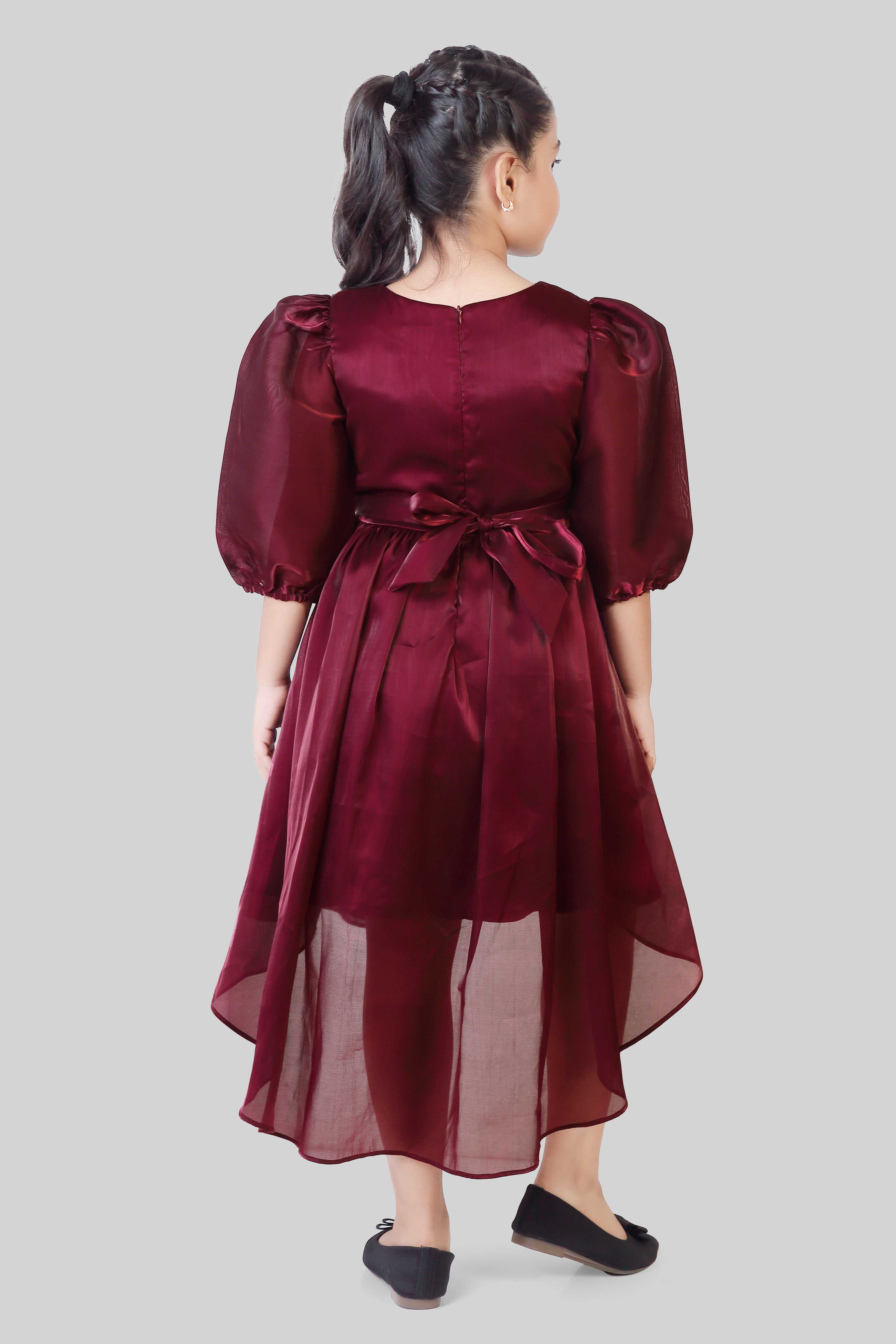 Tiny Girl Wine Party Frock for Girls – Premium Kids Fashion India