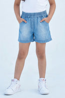 Girls Studded Denim Shorts H1033