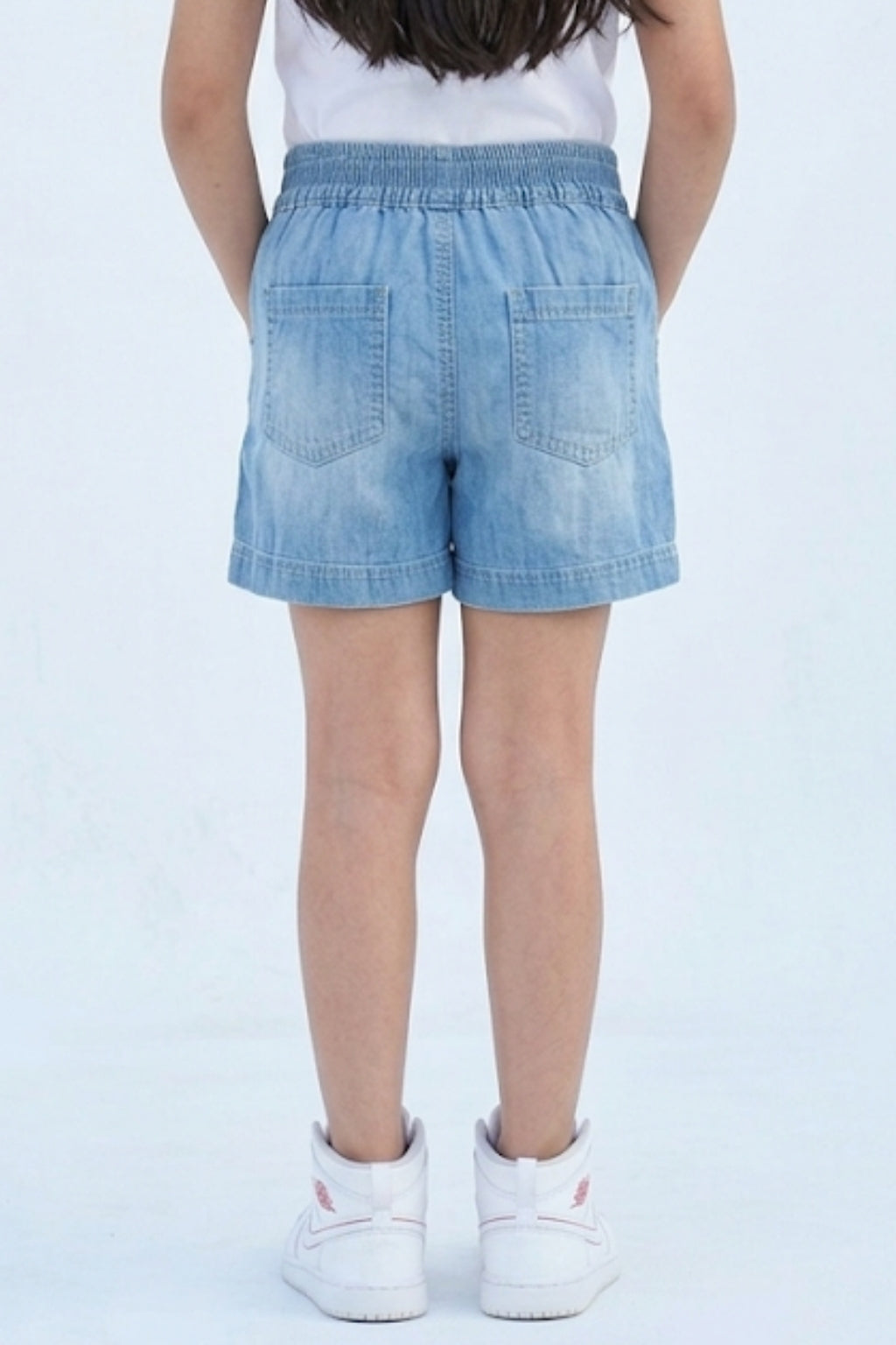 Girls Studded Denim Shorts H1033