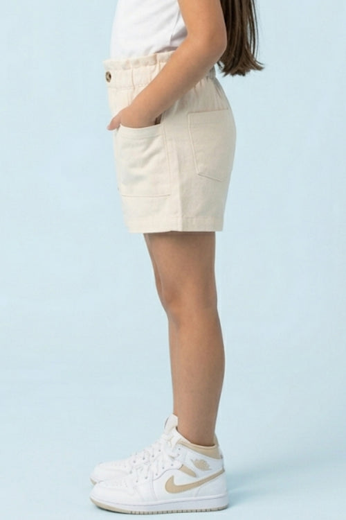 Off White Shorts With Pockets H1036