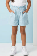 Powder Blue Shorts With Pockets H1036