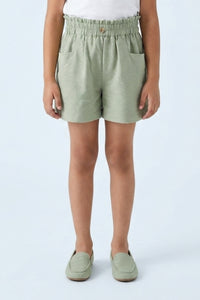 Sage Green Shorts With Pockets H1036