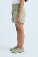 Sage Green Shorts With Pockets H1036