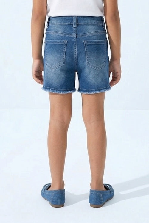Light Blue Denim Shorts H846