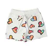 White Heart Print Shorts – Sweet Everyday Style