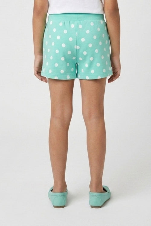 Cool Summer Mint Polka Dot Shorts H875