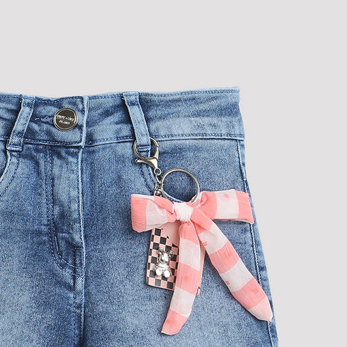 Light Blue Short With Patch