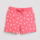 Coral Leaf Print Shorts – Bright & Breezy Look